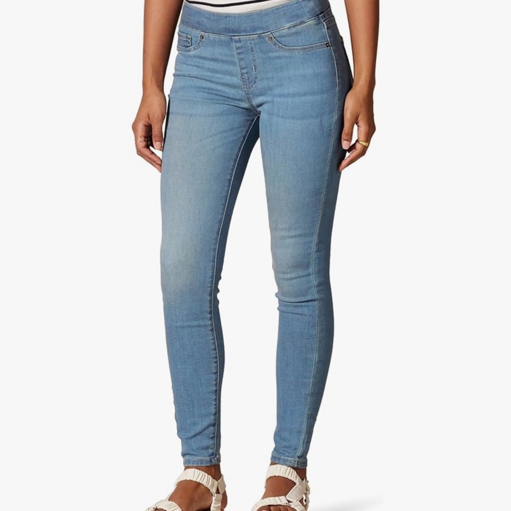 NWT Old Navy Women's Mid-rise Jeggings Light Blue 16 SHORT Adj Waist